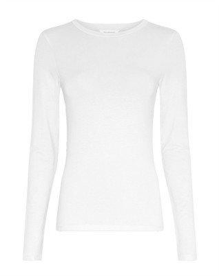 MSCH Copenhagen - Betrina Langarm-T-Shirt - Bright White